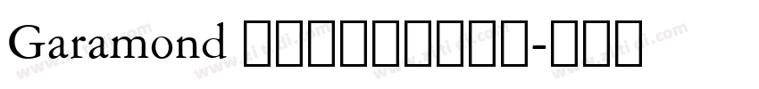 Garamond 经典法式衬线体字重字体转换